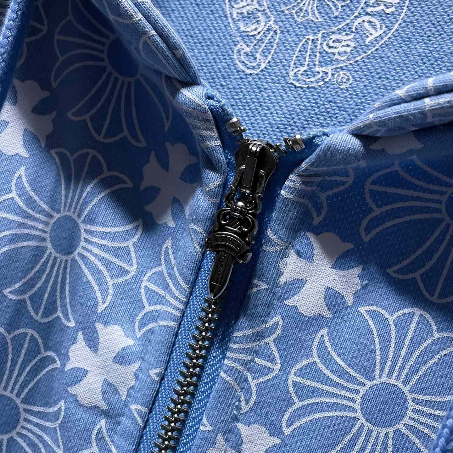 Chrome Hearts Horseshoe Zip Up Hoodie  - 