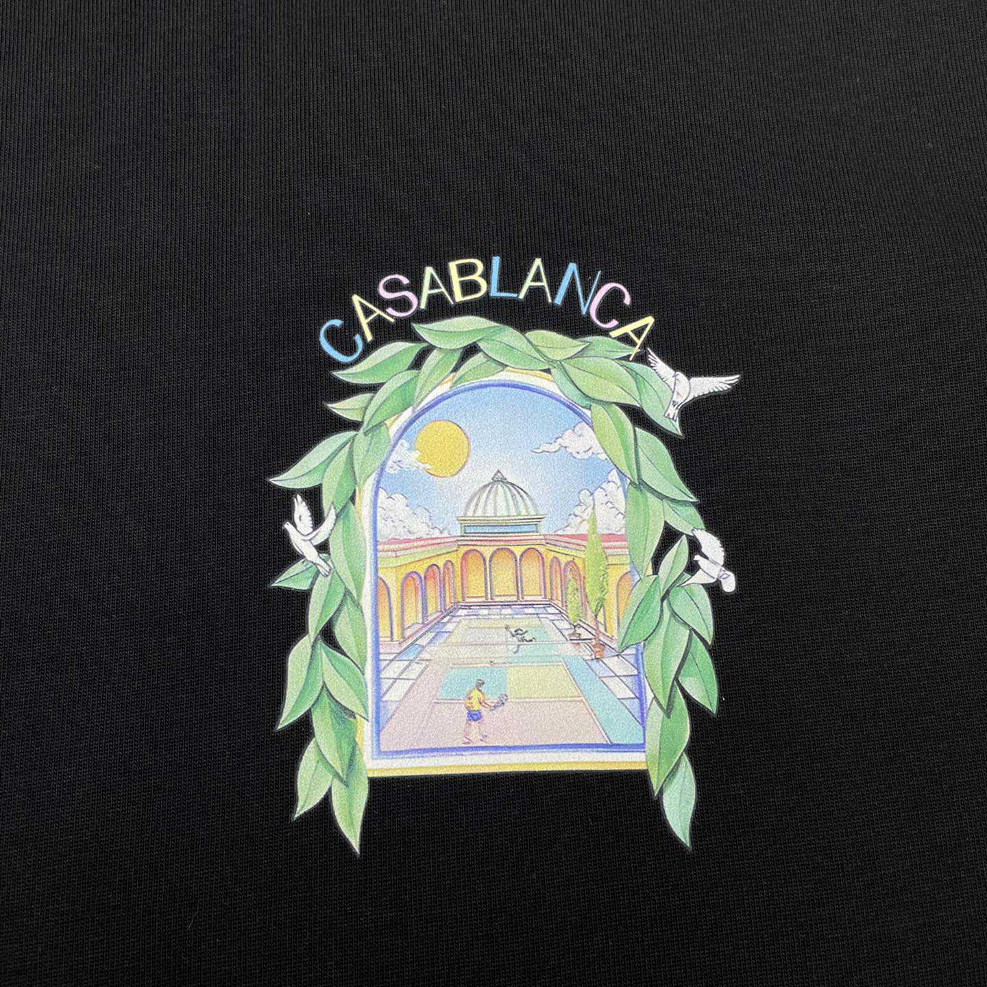 Casablanca  Black 'Casablanca Avenida' T-Shirt   C890 - 