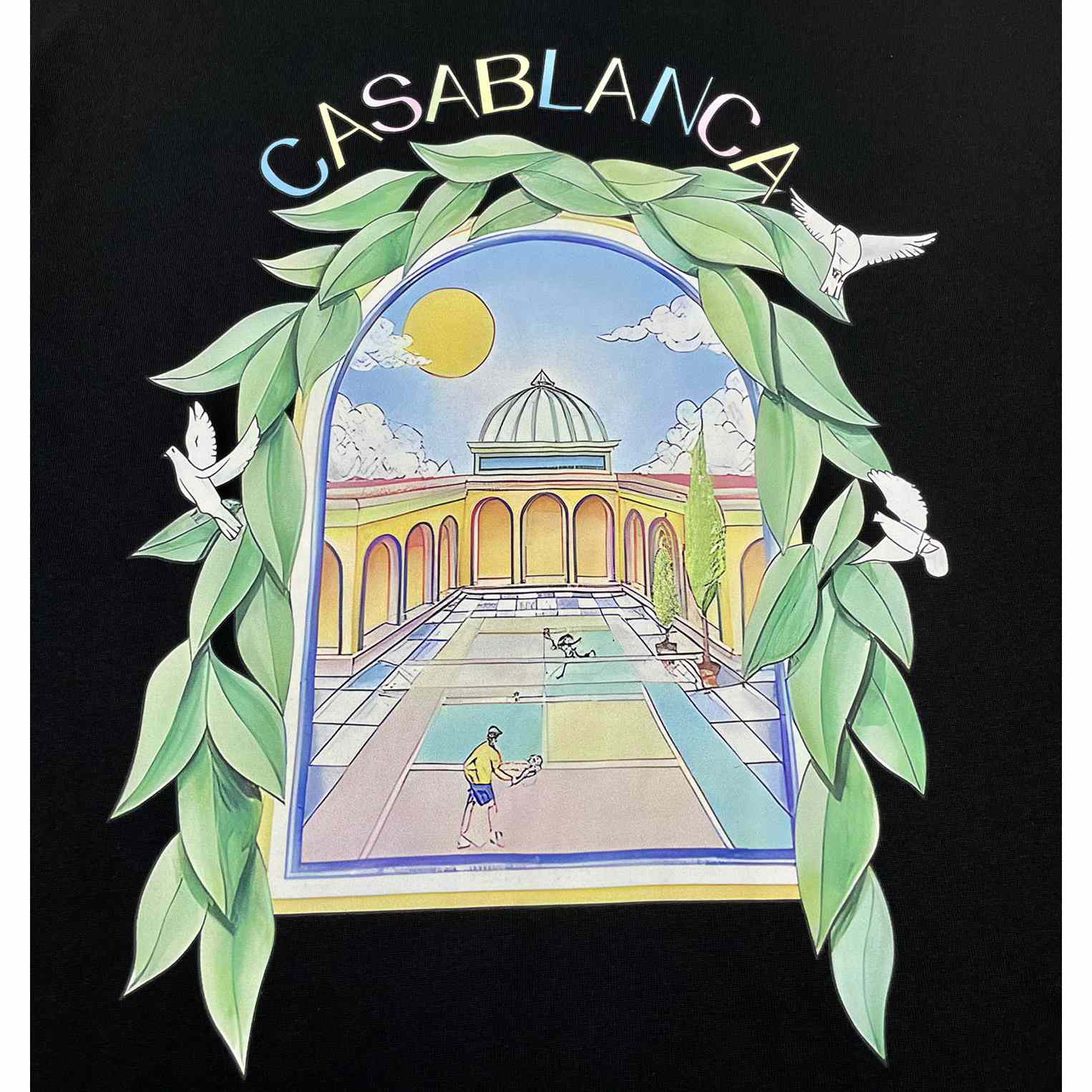 Casablanca  Black 'Casablanca Avenida' T-Shirt   C890 - 