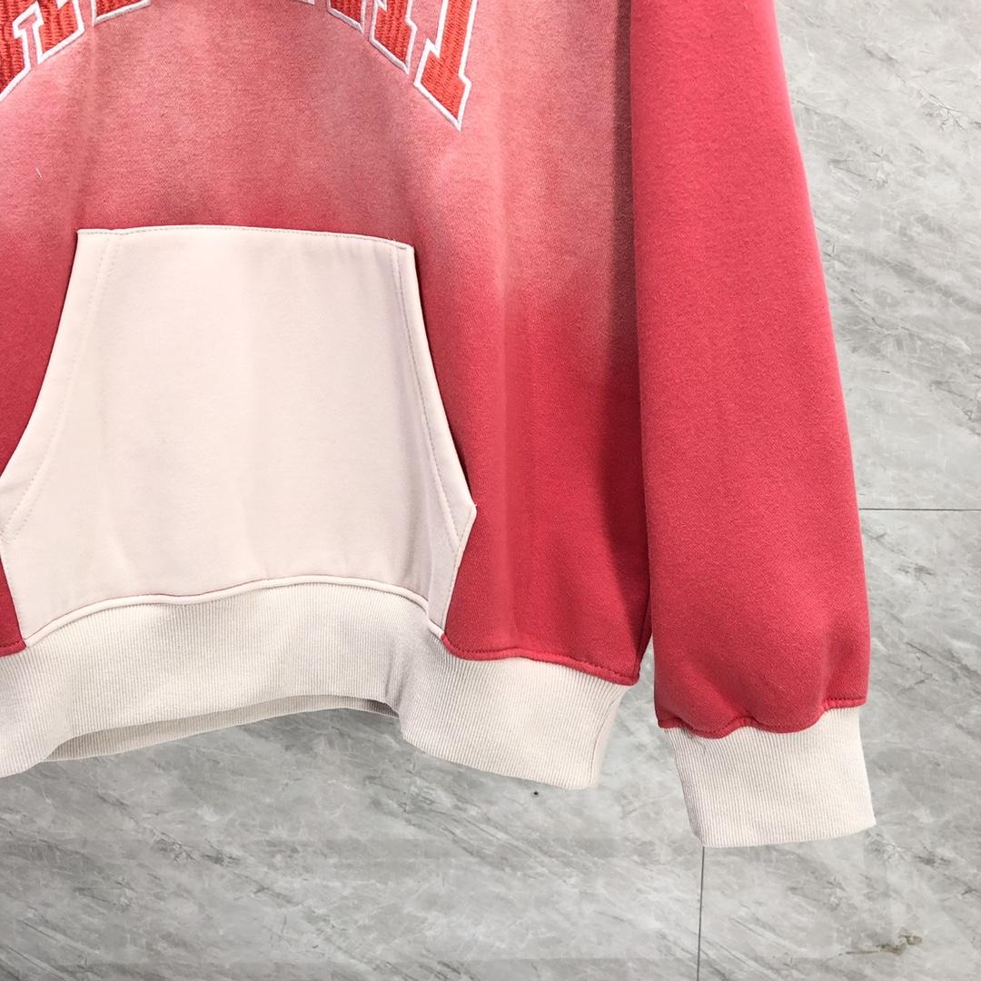 Amiri  Red 'Amiri' Vintage Oversized Hoodie - 