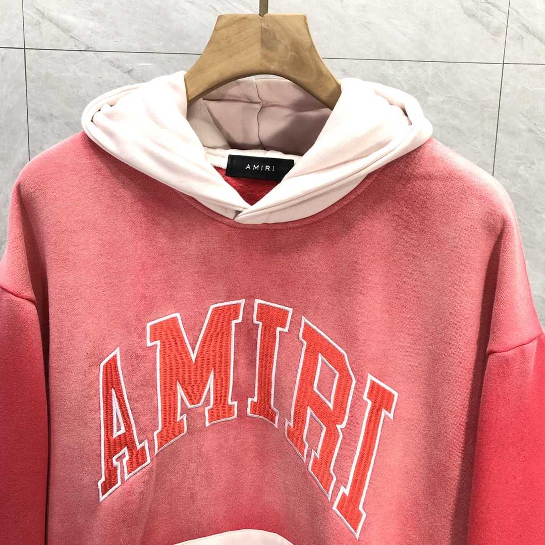 Amiri  Red 'Amiri' Vintage Oversized Hoodie - 