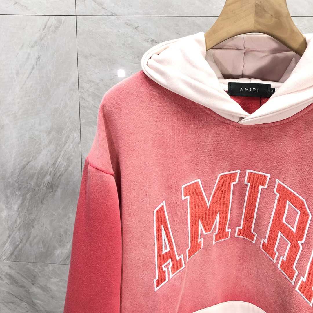 Amiri  Red 'Amiri' Vintage Oversized Hoodie - 