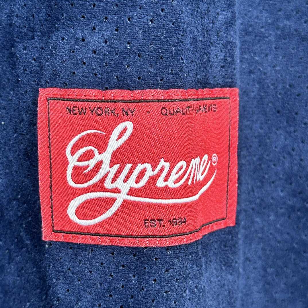 Supreme Ultrasuede Mesh Baseball Jersey - 