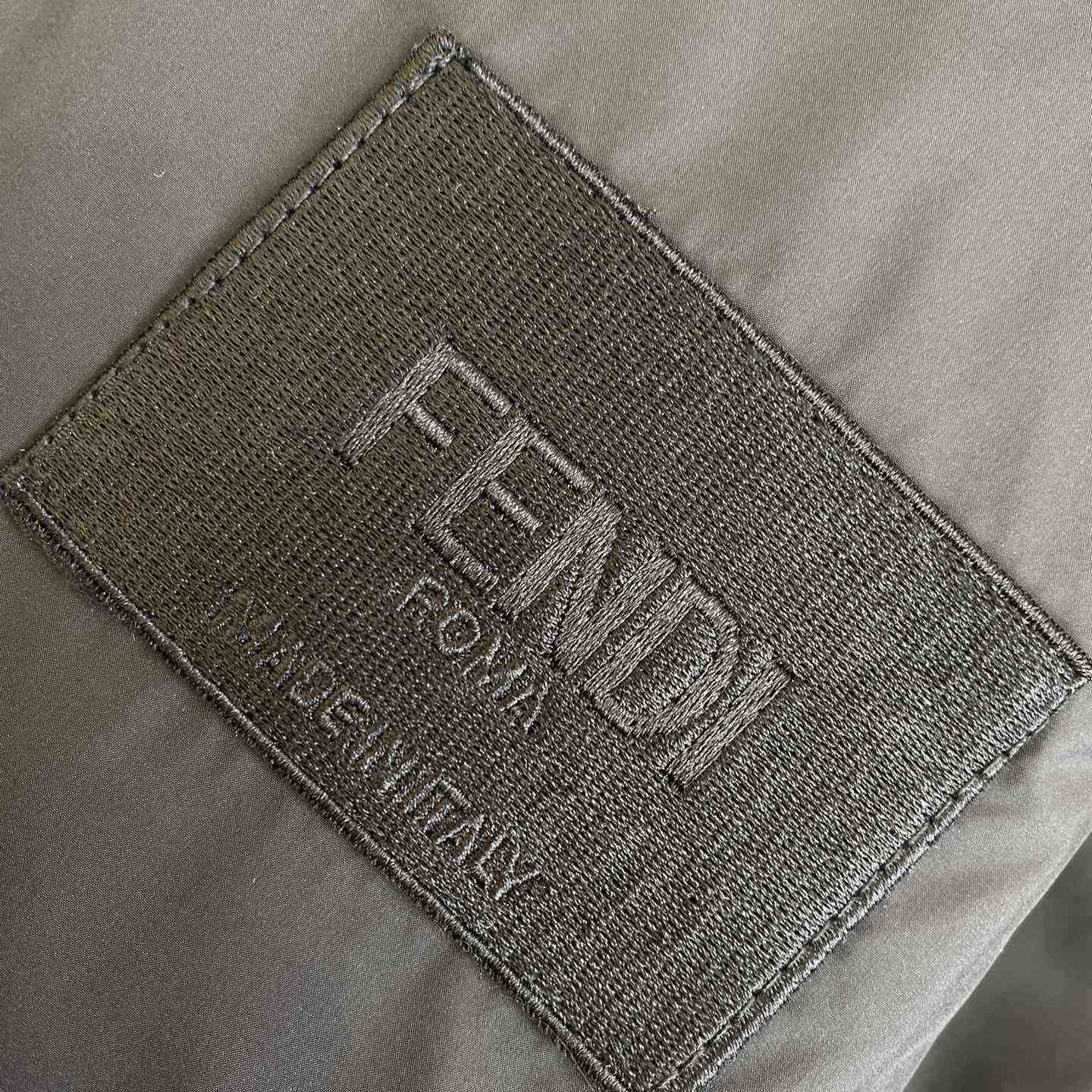 Fendi Windbreaker Black Nylon Windbreaker Jacket - 