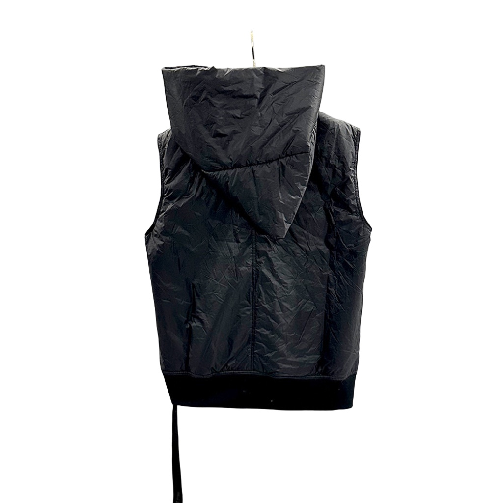 Rick Owens Padded nylon vest with hood - 