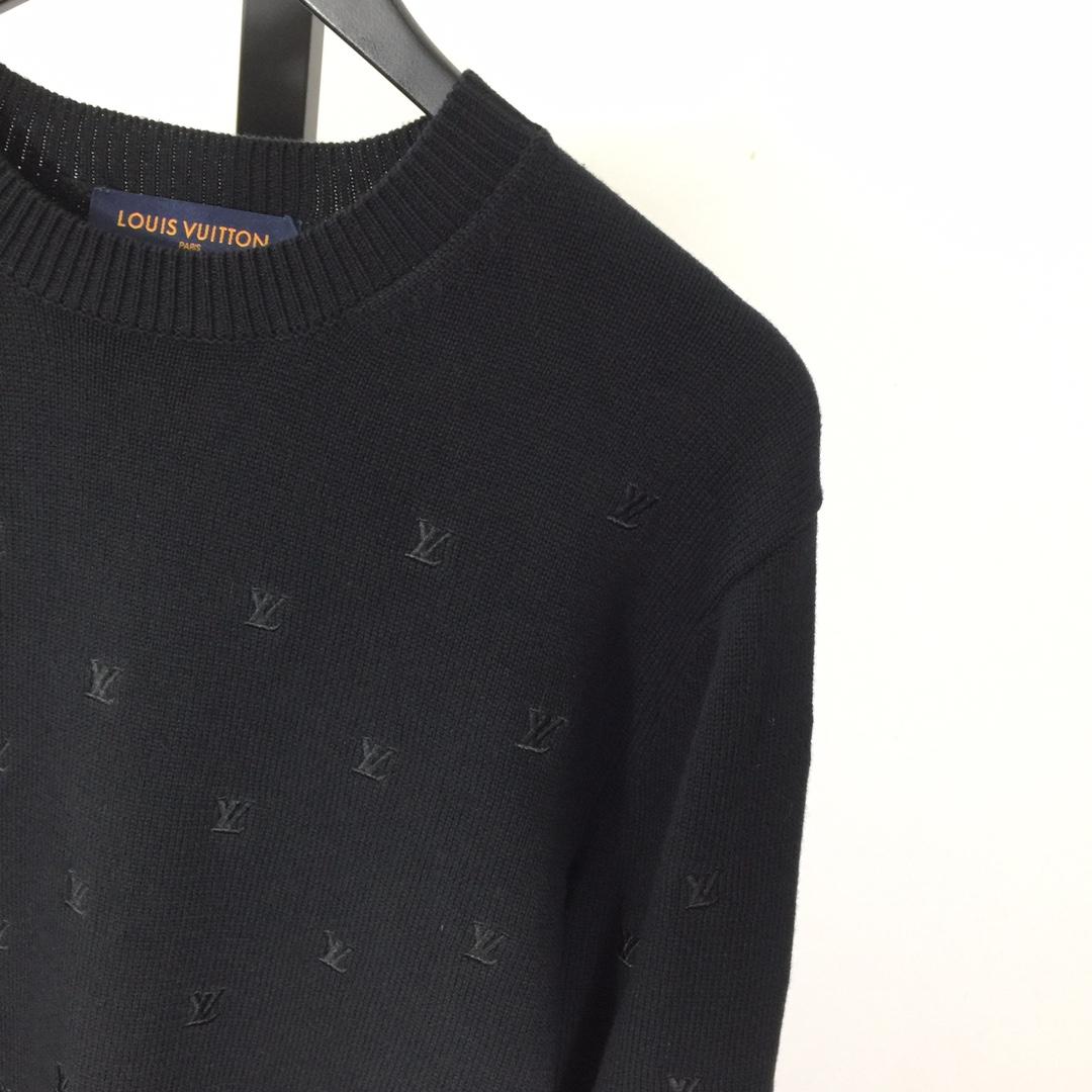 Louis Vuitton Embroidered Signature Merino Crewneck    1AFIXC - 