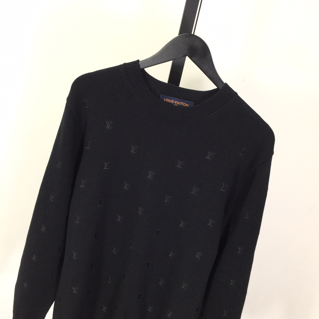 Louis Vuitton Embroidered Signature Merino Crewneck    1AFIXC - 