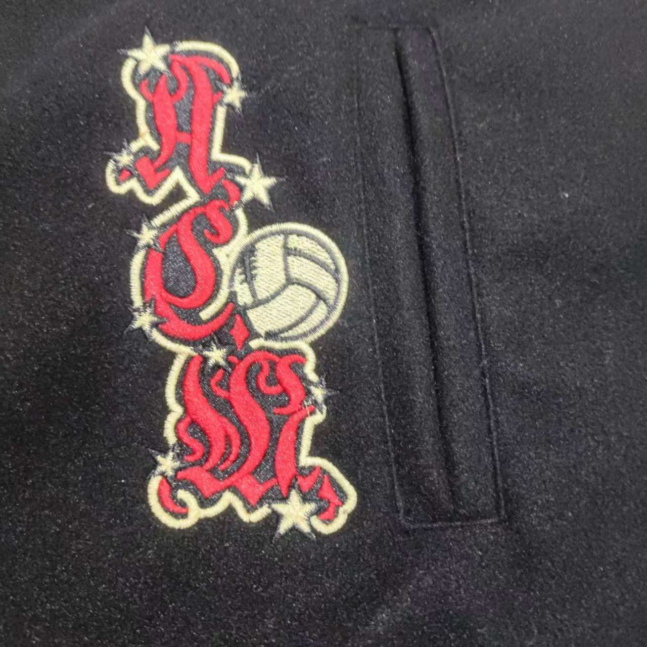 Off-White x Ac Milan 125th Anniversary Embroidered Varsity Jacket - 