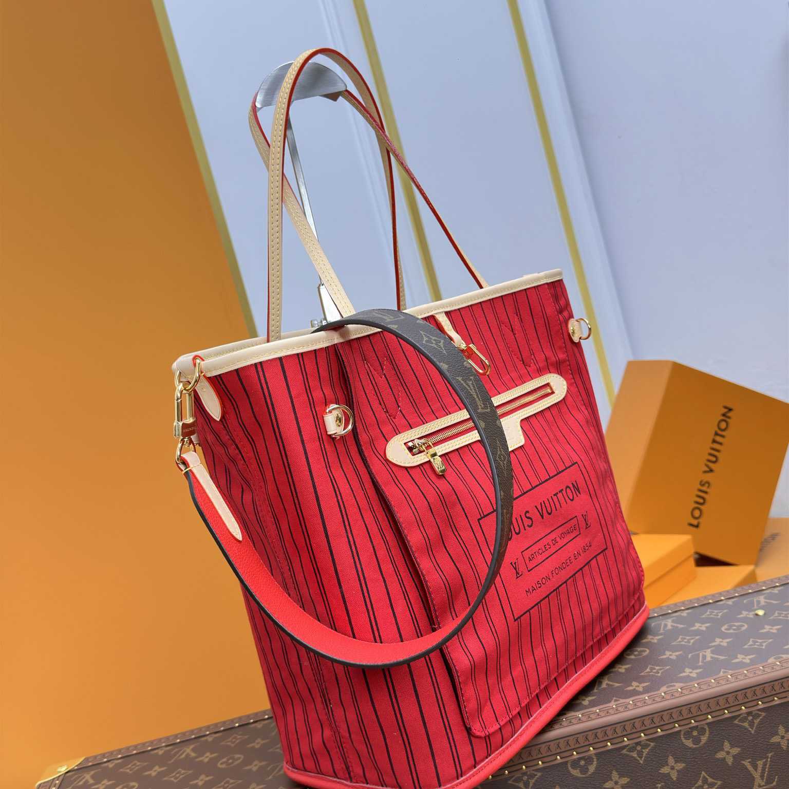 Louis Vuitton Neverfull Bandoulière Inside Out MM   M12096 - 
