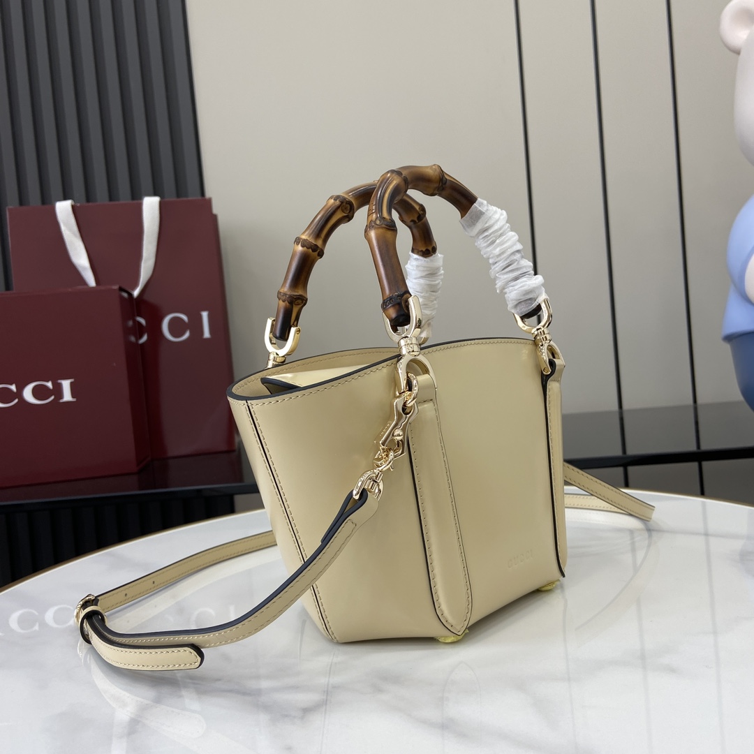 Gucci Mini Bamboo Top Handle Tote Bag - 