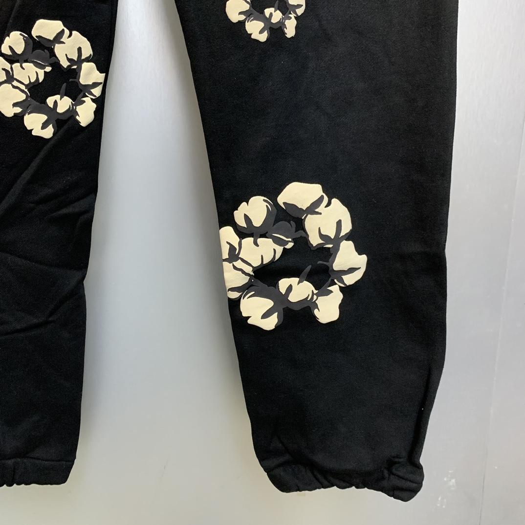 Denim Tears Cactus Tears Wreath Sweatpants Black - 