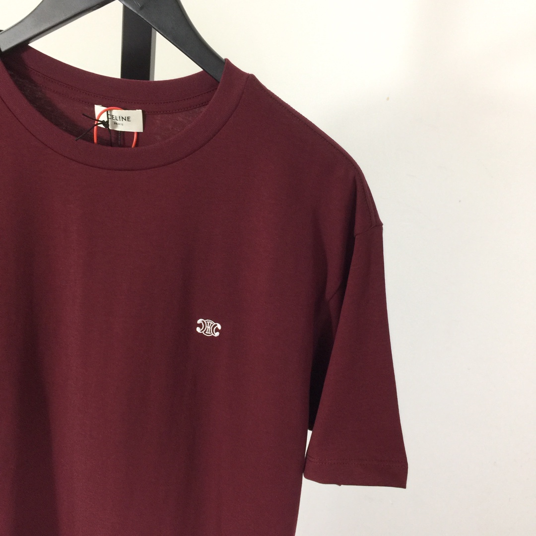Celine Loose Triomphe T-shirt In Cotton Jersey - 