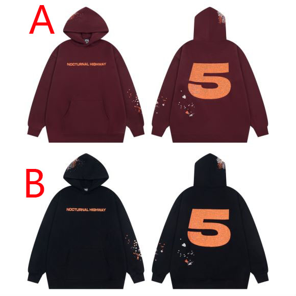Sp5der Nocturnal Highway Cotton Hoodie - DesignerGu