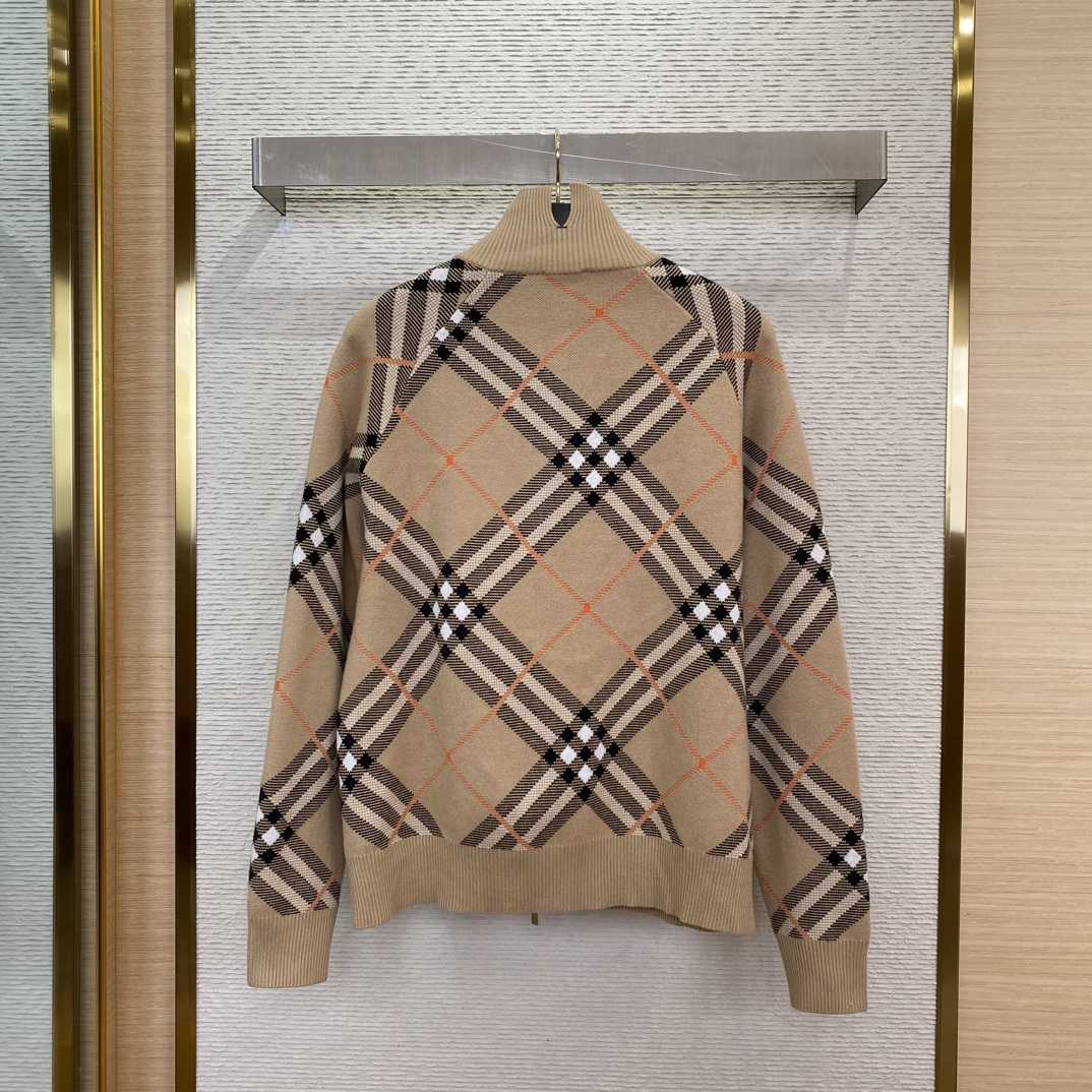 Burberry Check Wool Mohair Blend Jacket - 