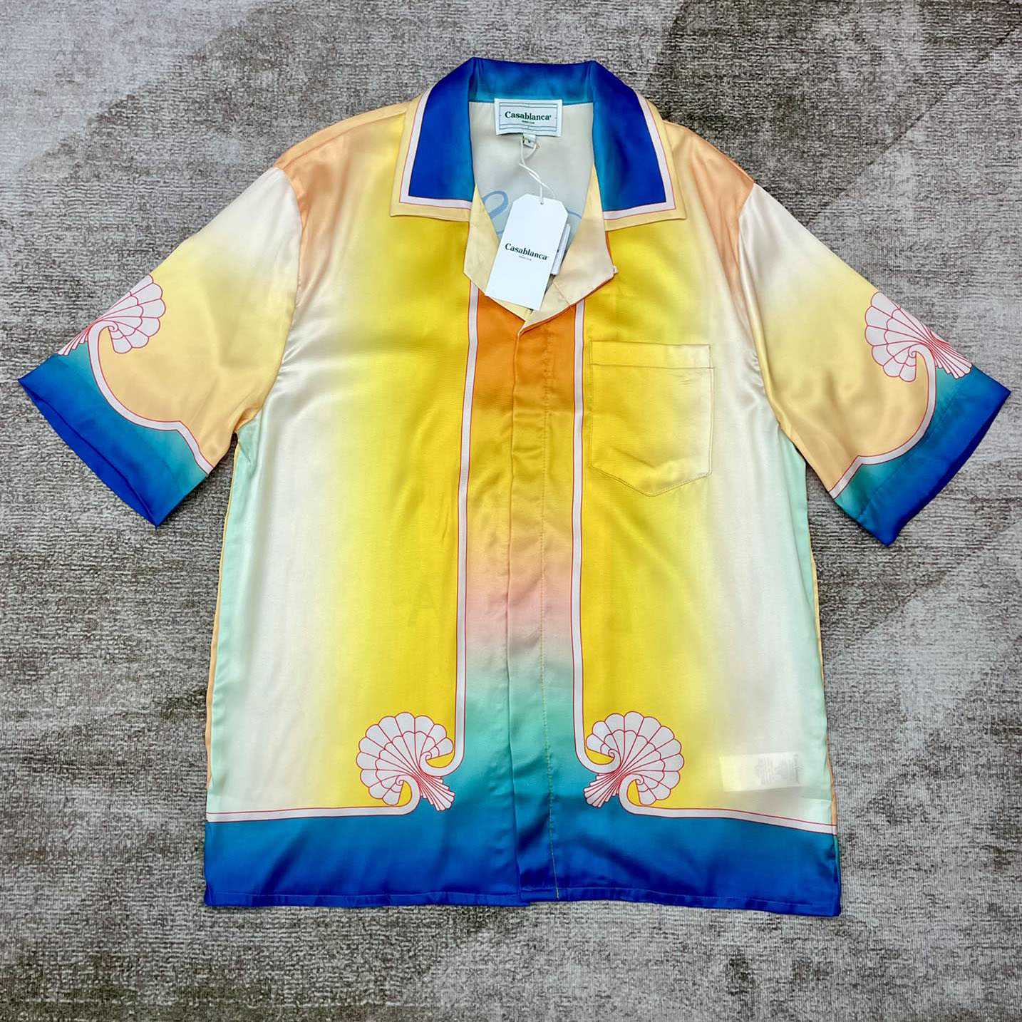 Casablanca L'Arch Colore Silk Shirt   CA3500
