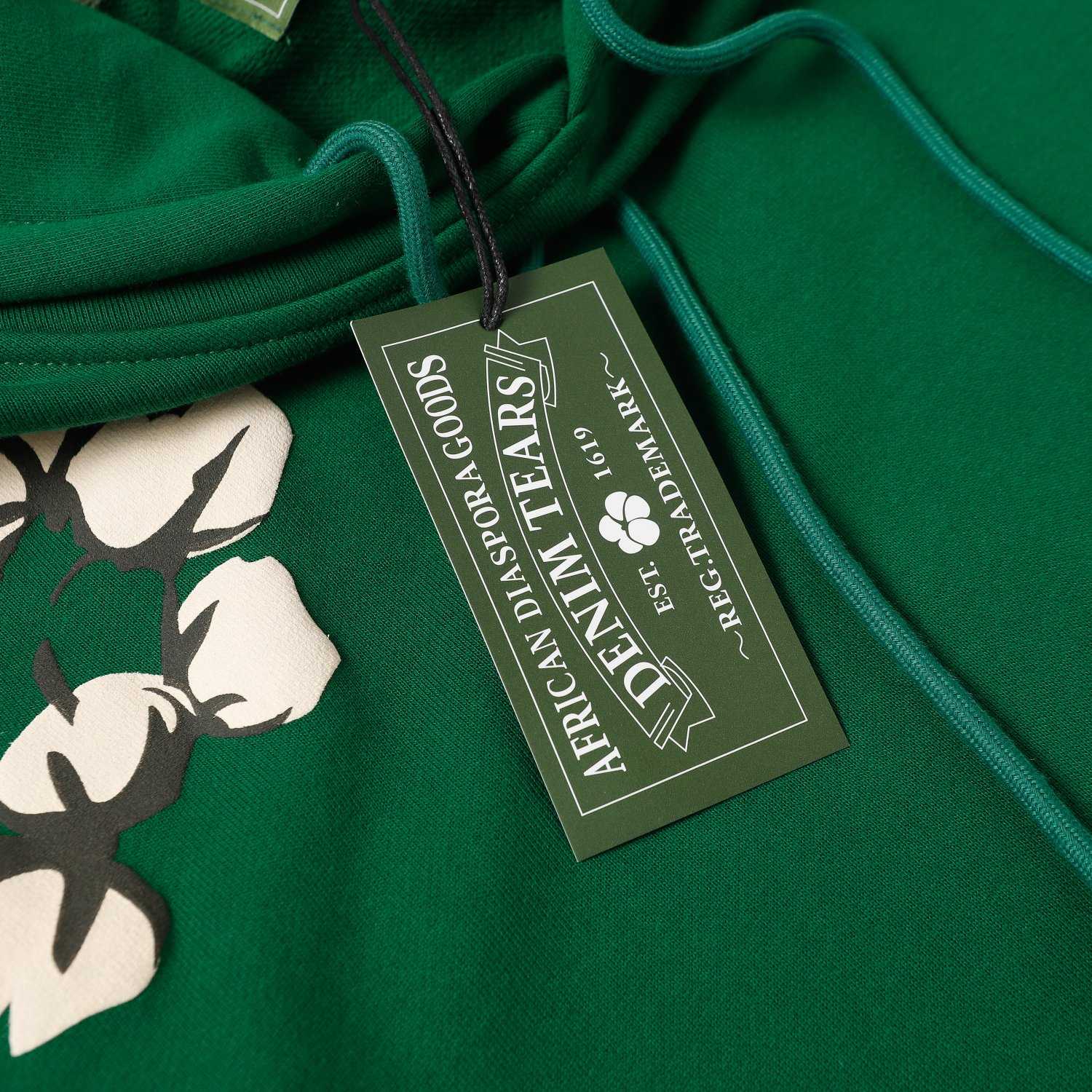 Denim Tears Cactus Tears Wreath Hoodie Green - 