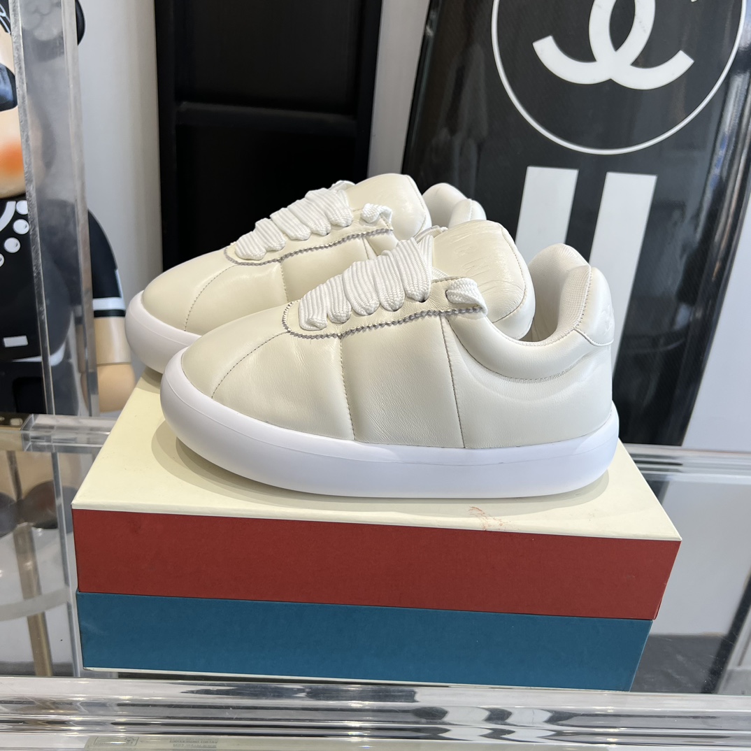 Marni White Leather Bigfoot 2.0 Sneaker - 