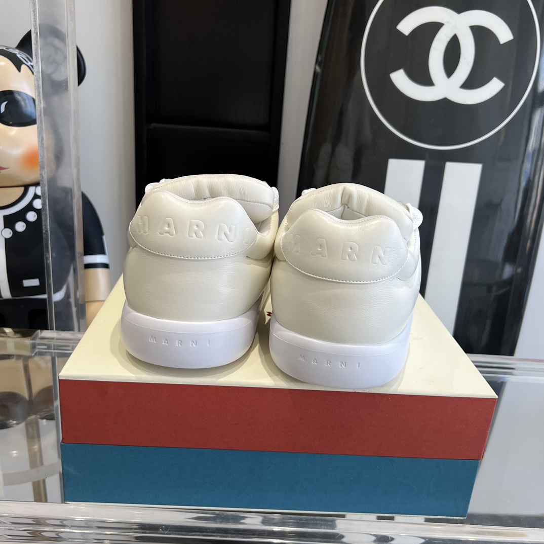 Marni White Leather Bigfoot 2.0 Sneaker - 