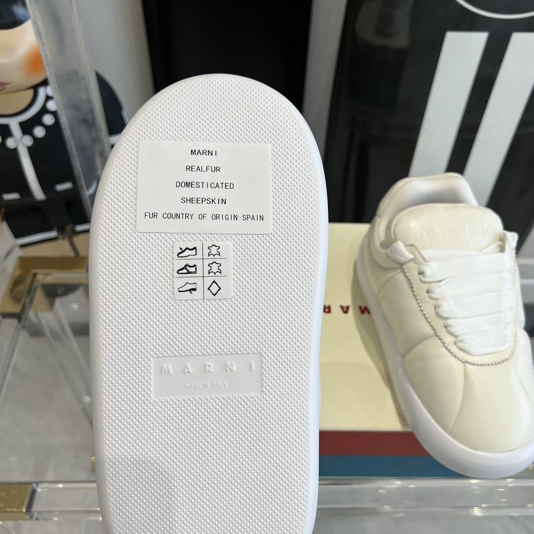 Marni White Leather Bigfoot 2.0 Sneaker - 
