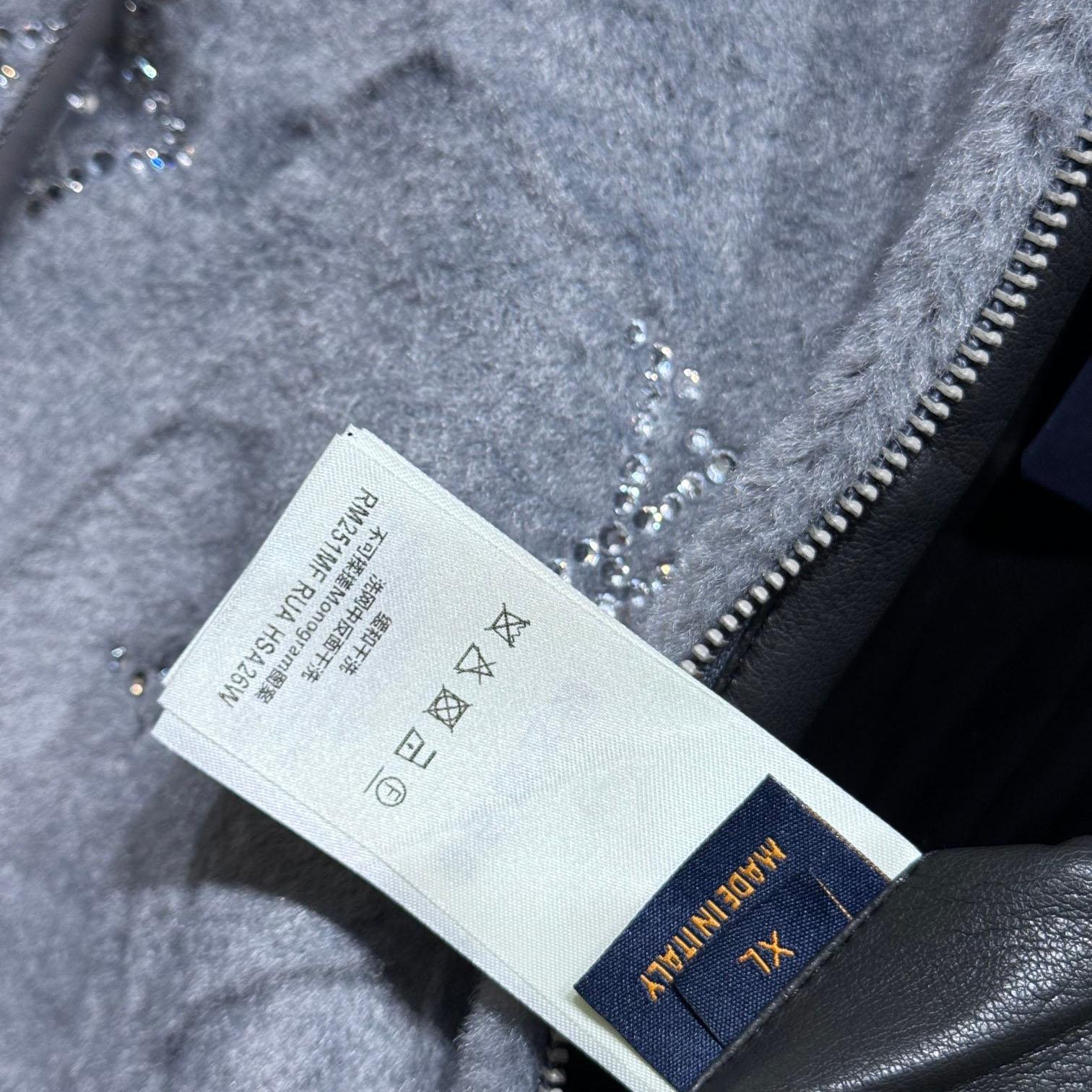 Louis Vuitton MNG Embellished Shearling Hoodie - 