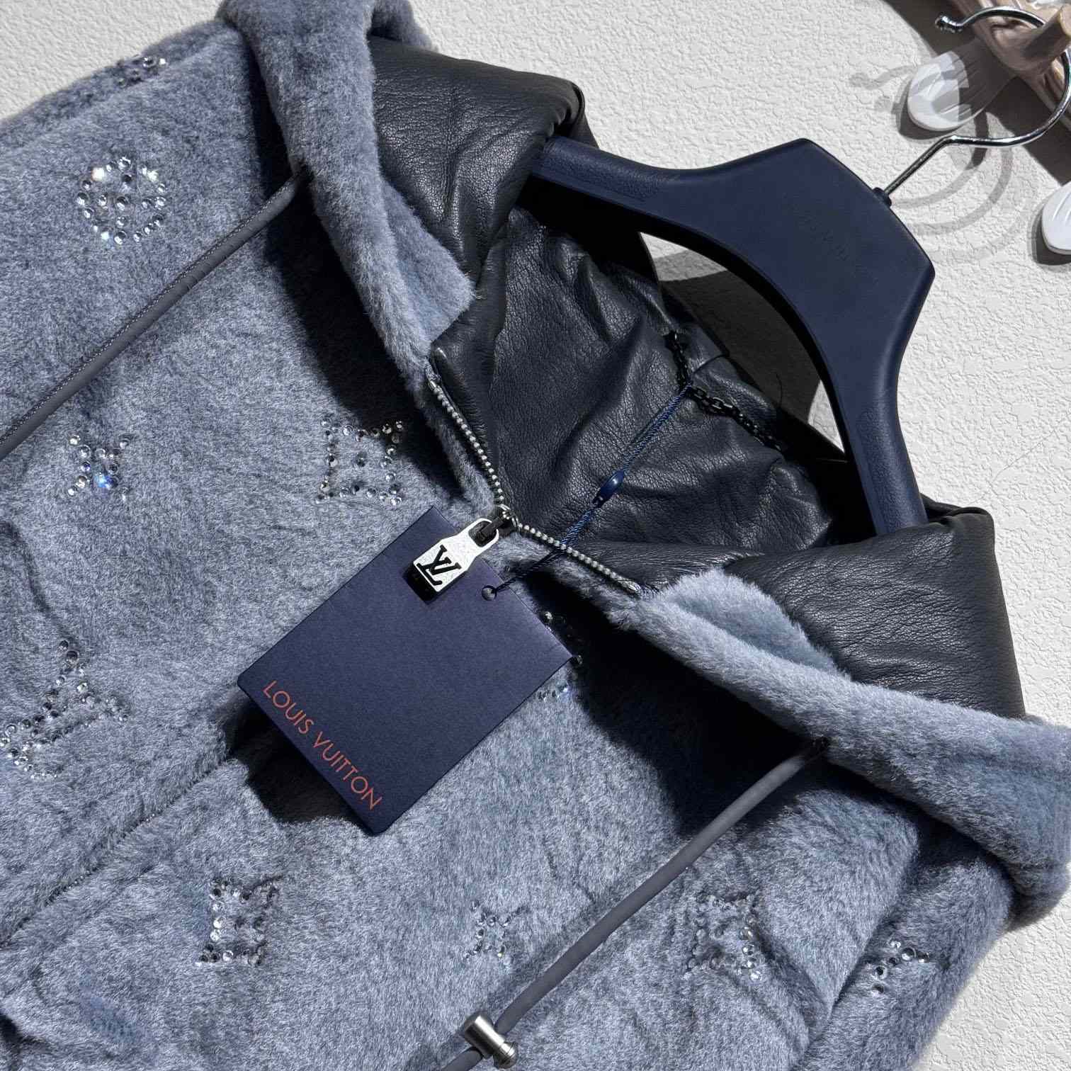 Louis Vuitton MNG Embellished Shearling Hoodie - 