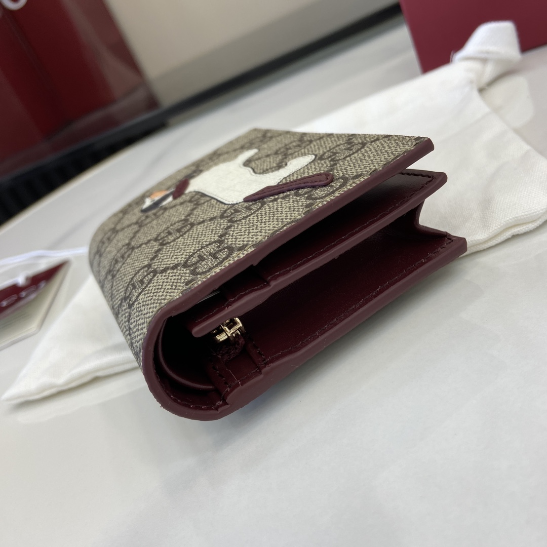 Gucci GG Mini Wallet With Dog Detail - 