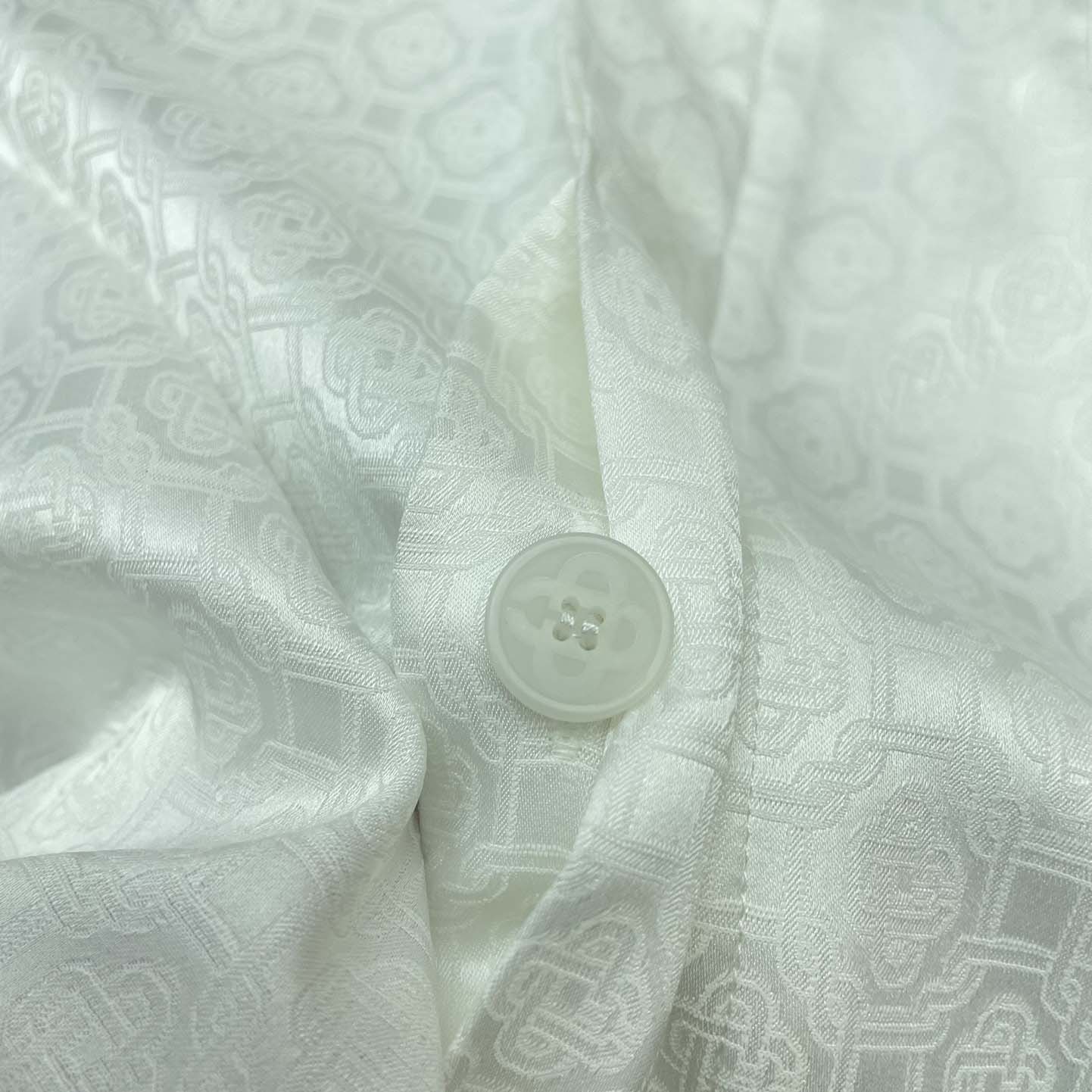 Casablanca Logo Monogram Pattern Shirt - DesignerGu
