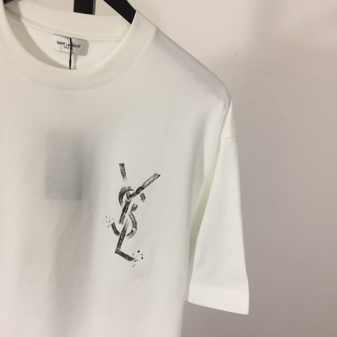 Saint Laurent Cotton-jersey T-shirt  - 