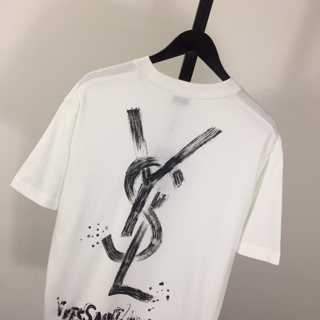 Saint Laurent Cotton-jersey T-shirt  - 