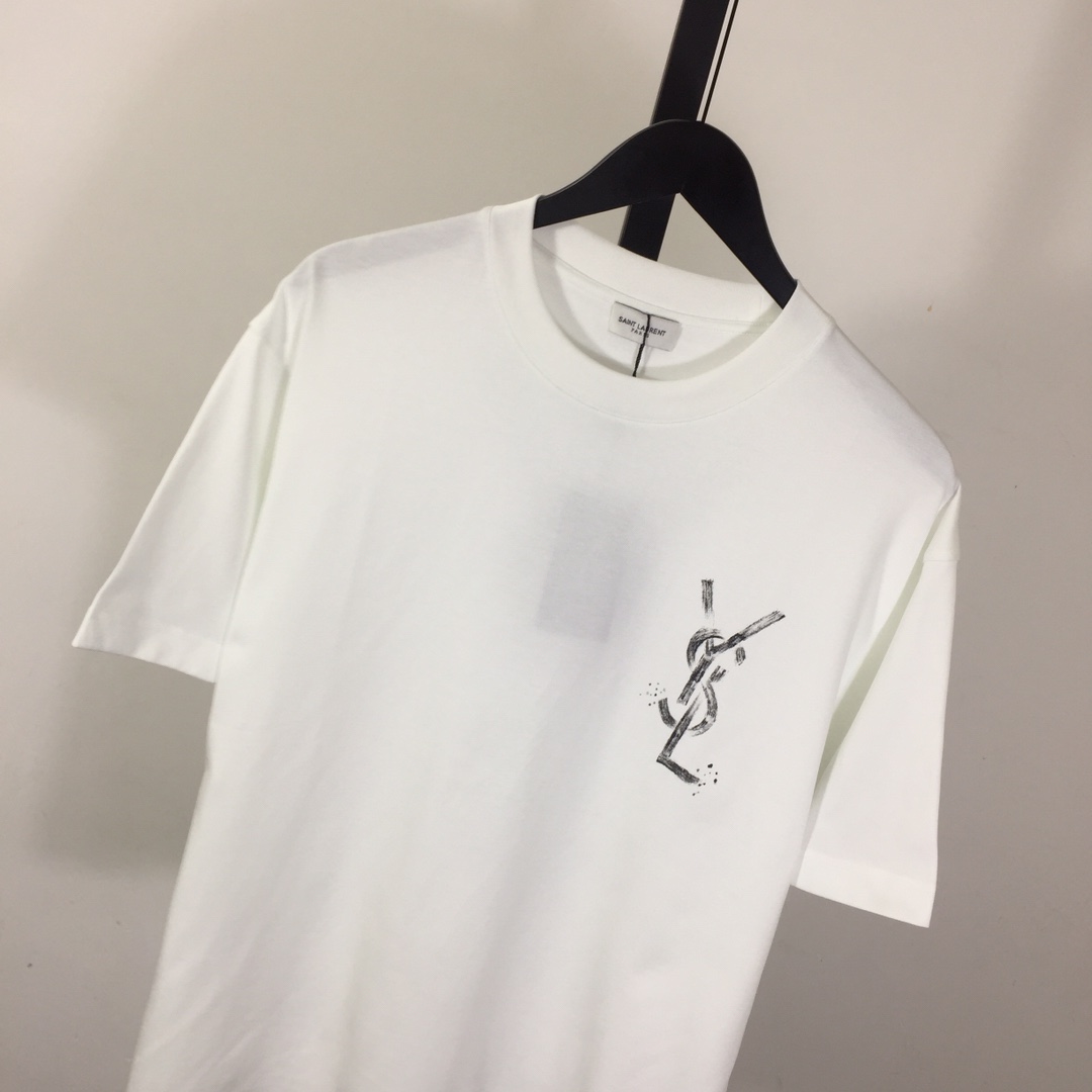 Saint Laurent Cotton-jersey T-shirt  - 