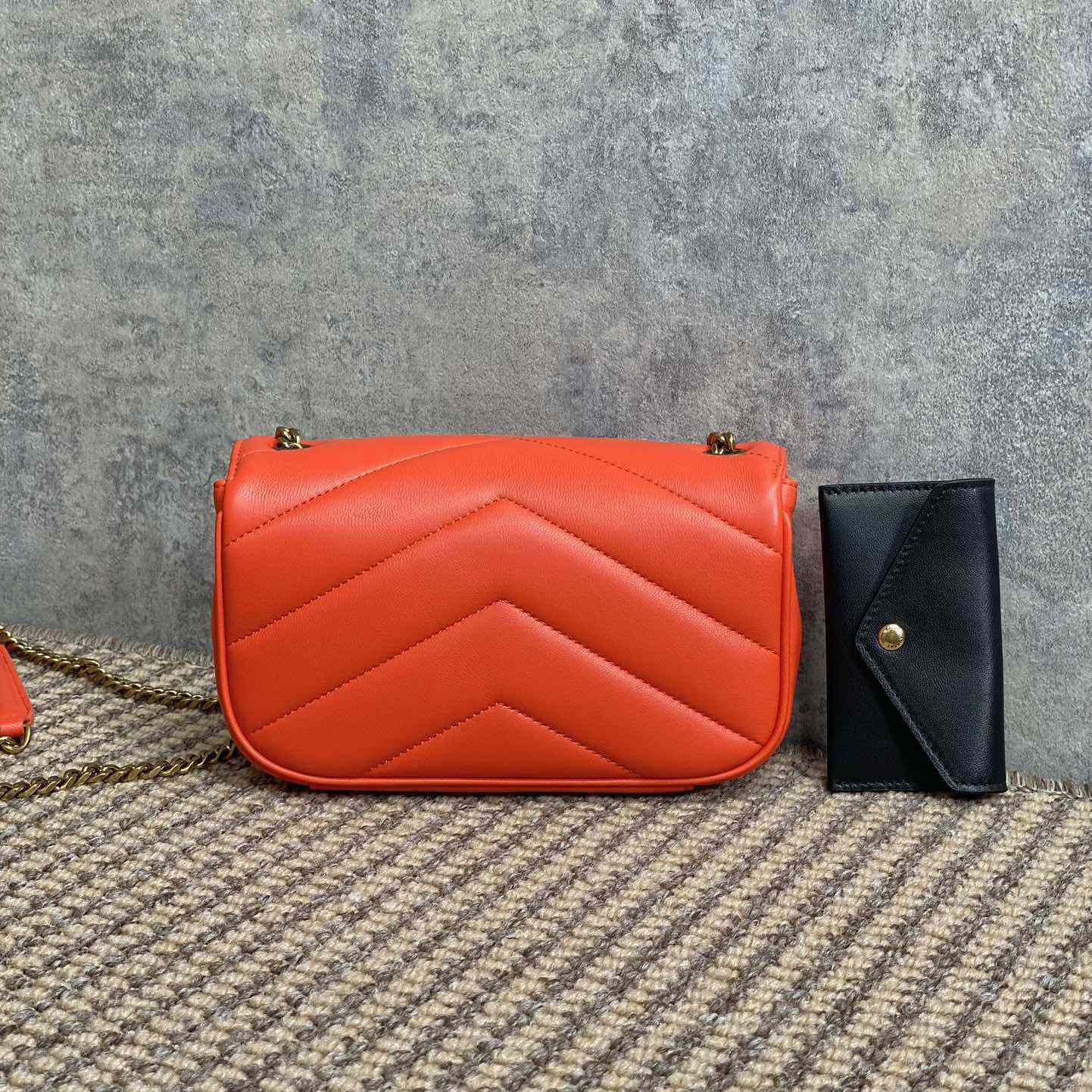 Saint Laurent Loulou Mini In Lambskin - 