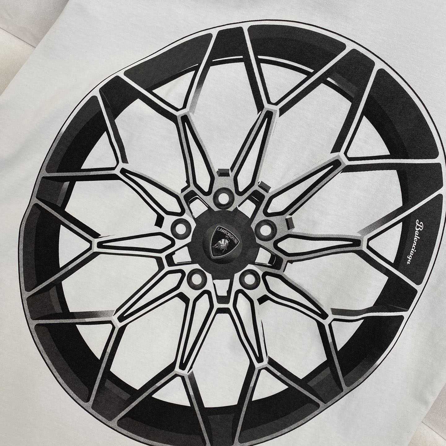 Balenciaga Automobili Lamborghini T-Shirt  - 