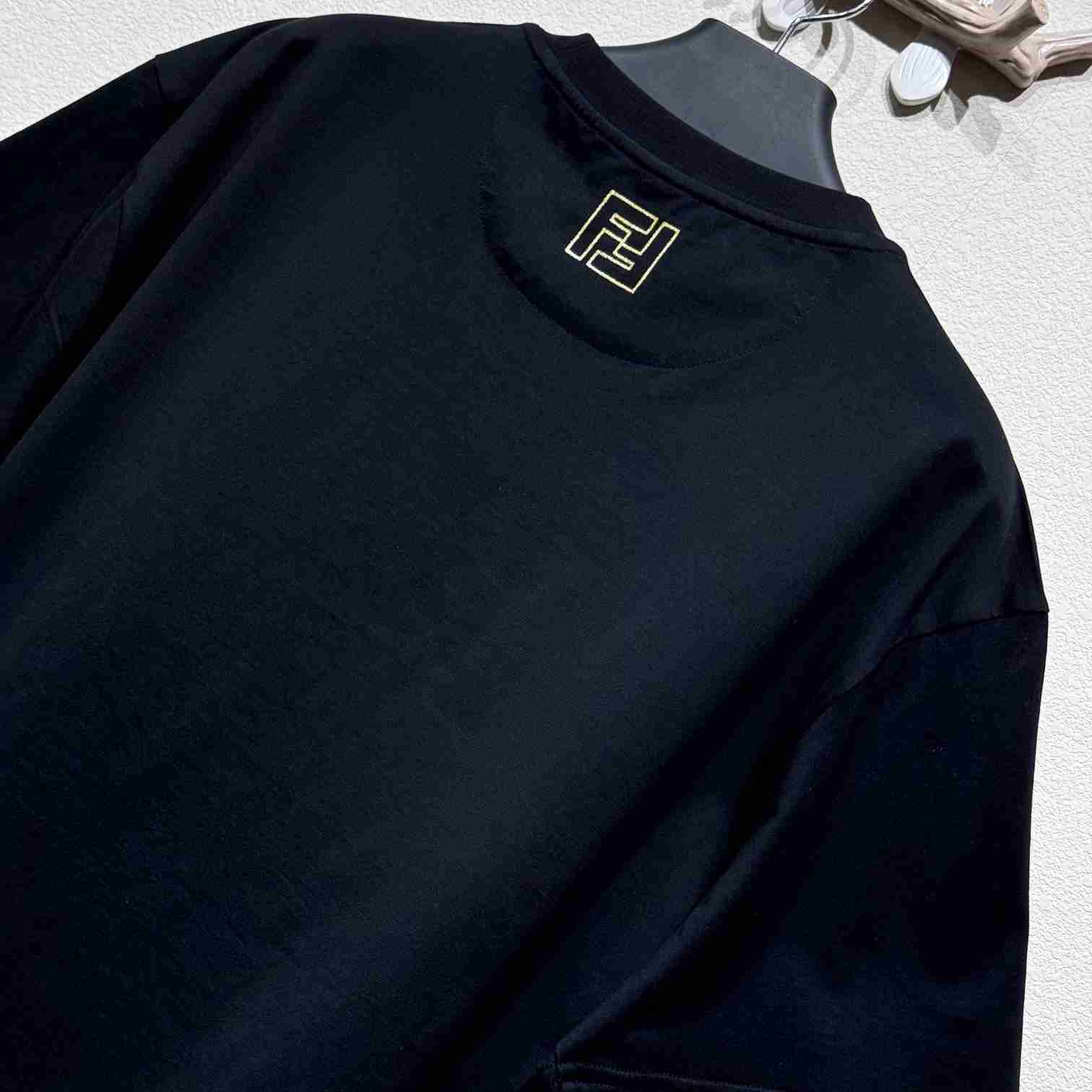 Fendi Black Cotton T-shirt - 
