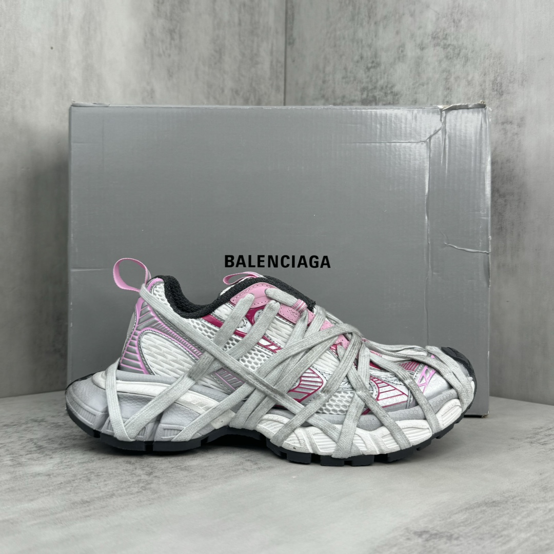 Balenciaga 3XL Extreme Lace Sneaker In White/grey - DesignerGu