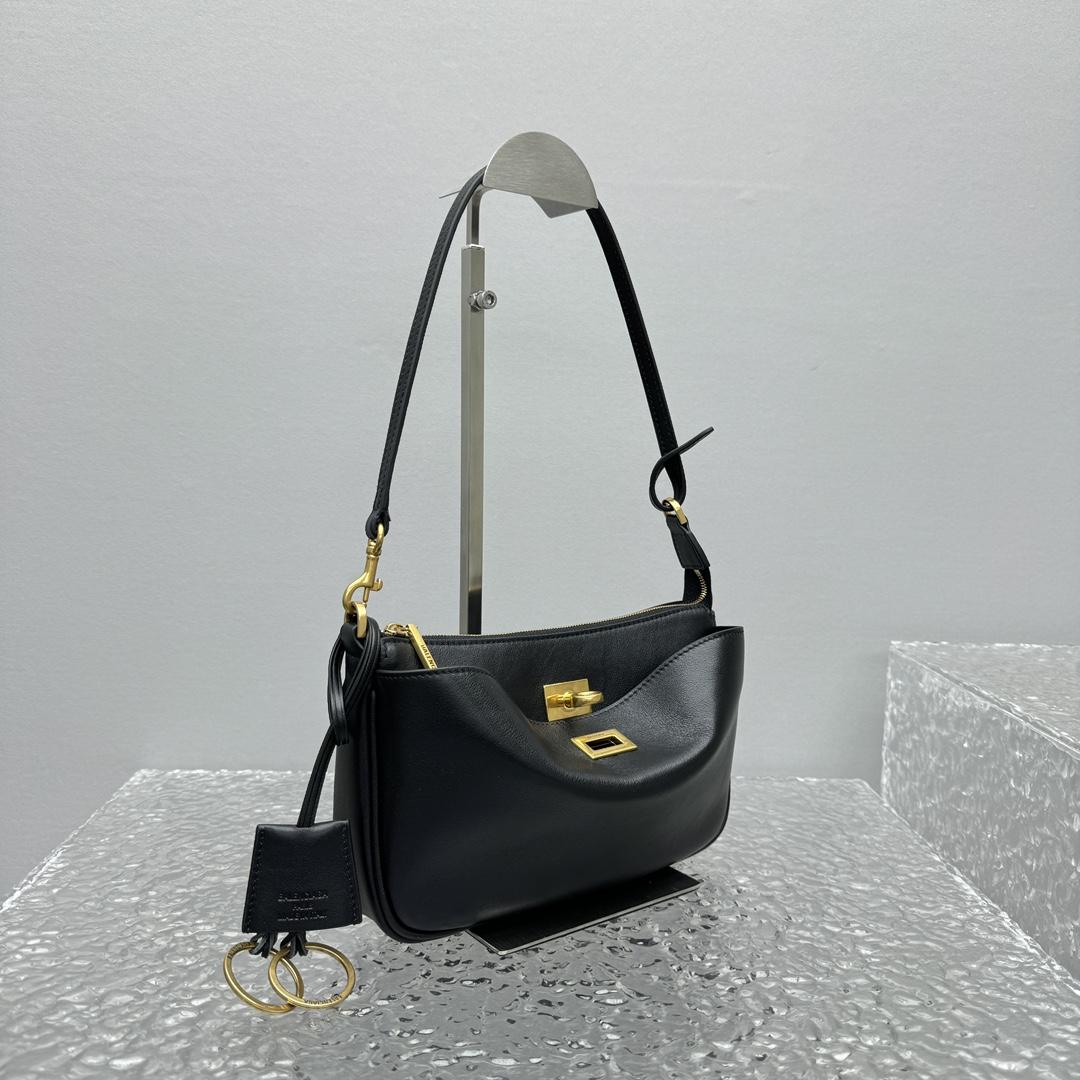 Balenciaga Rodeo Sling Pochette In Black - 