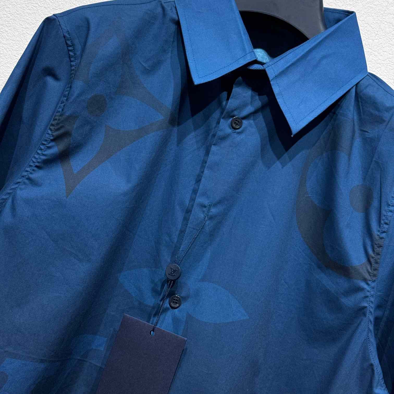 Louis Vuitton Monogram Printed Short-Sleeved Shirt   1AFXUJ - DesignerGu