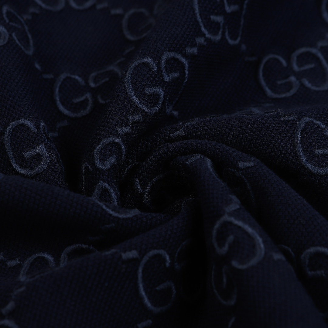 Gucci Cotton polo shirt with GG Embroidery - DesignerGu