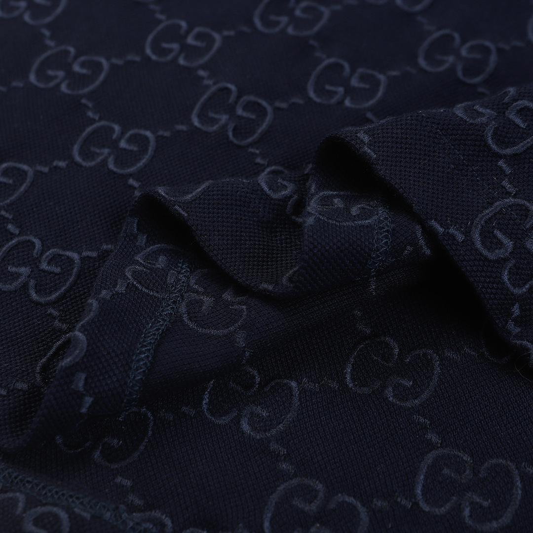 Gucci Cotton polo shirt with GG Embroidery - DesignerGu