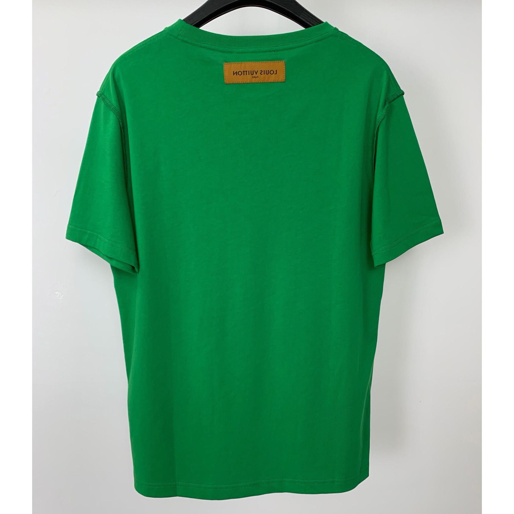 Louis Vuitton Logo Cotton T-Shirt    - 