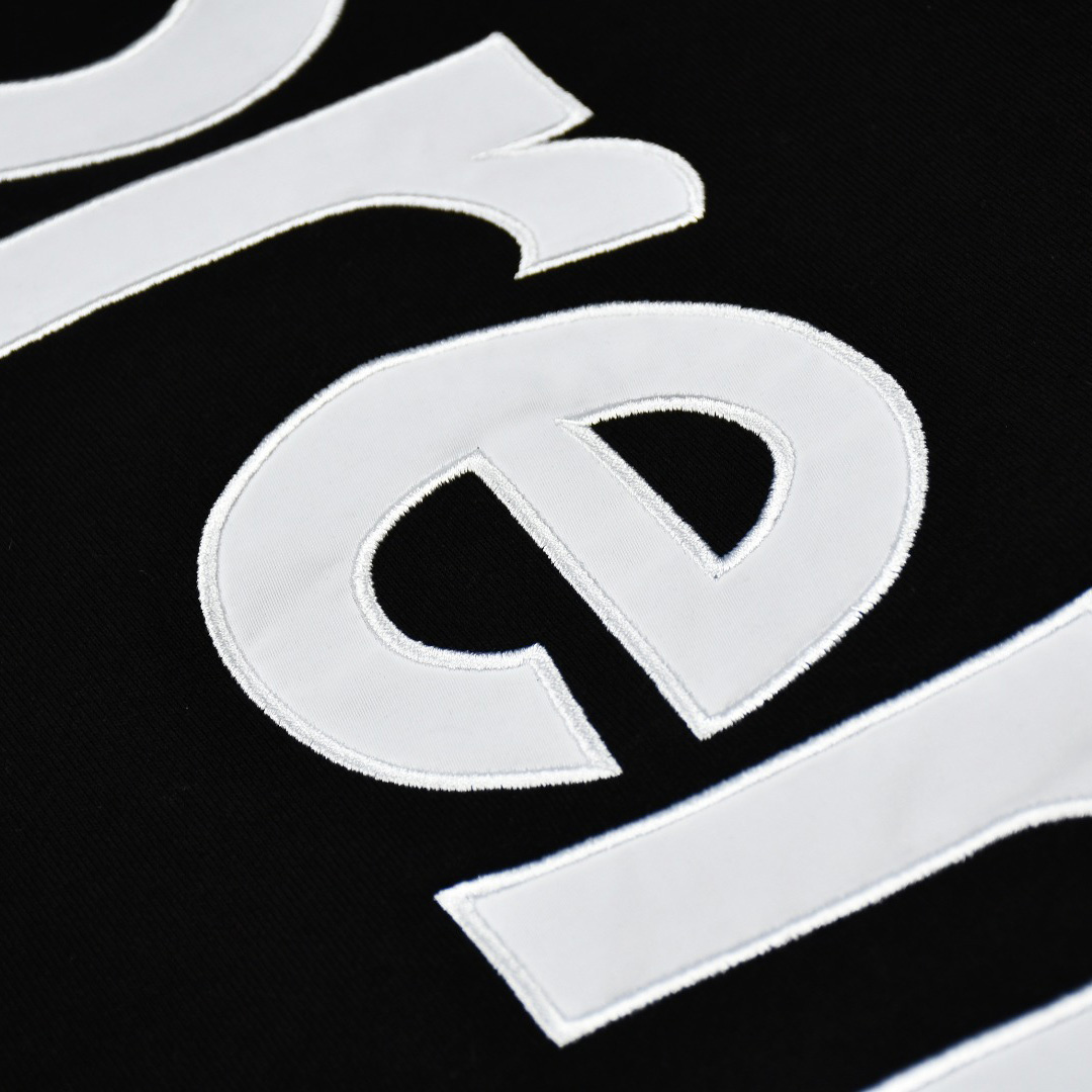 Supreme Satin Appliqué Hooded Sweatshirt - 