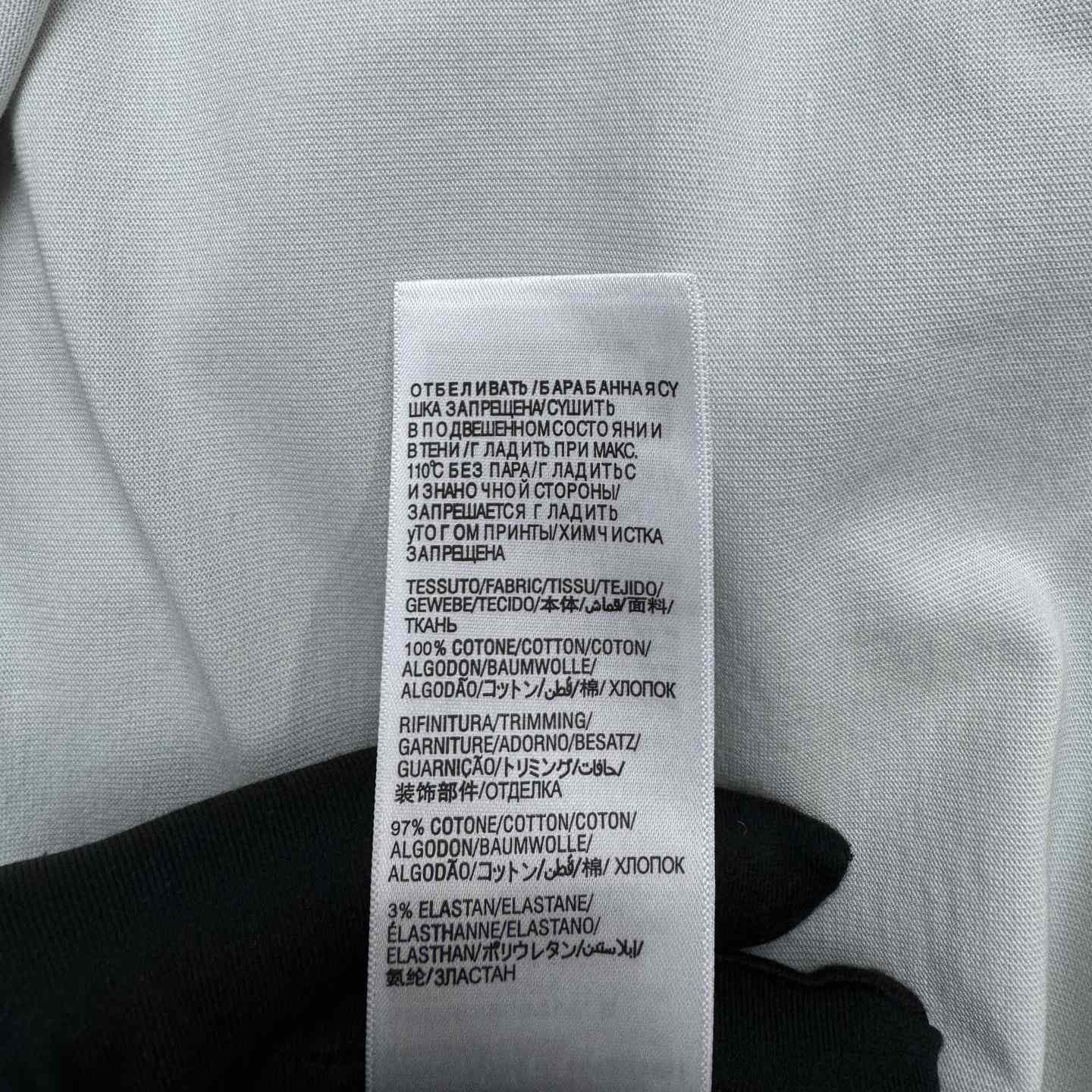 Balenciaga Lipstick Valentines T-Shirt Small Fit In Dirty White Tubular Jersey - 