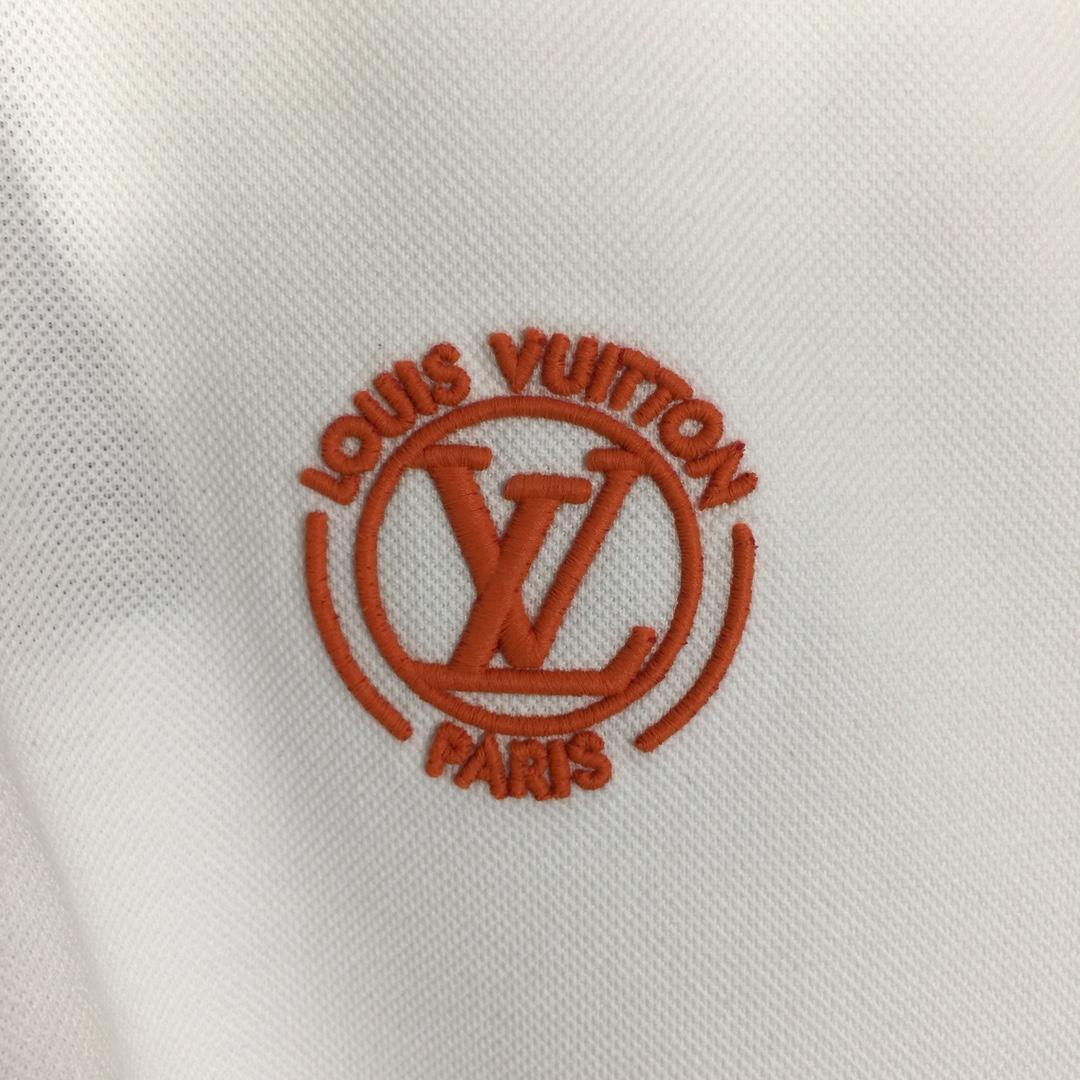 Louis Vuitton Short-Sleeved Cotton Polo Shirt    - DesignerGu
