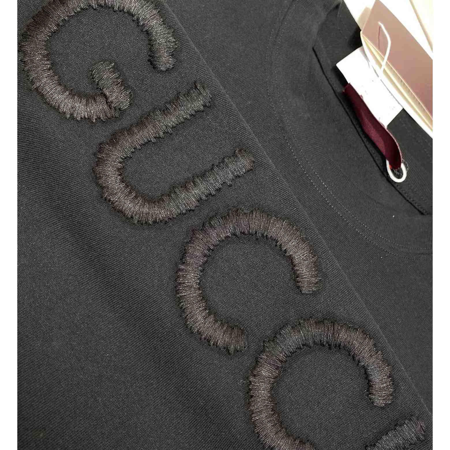 Gucci Cotton Jersey T-shirt With Embroidery - DesignerGu