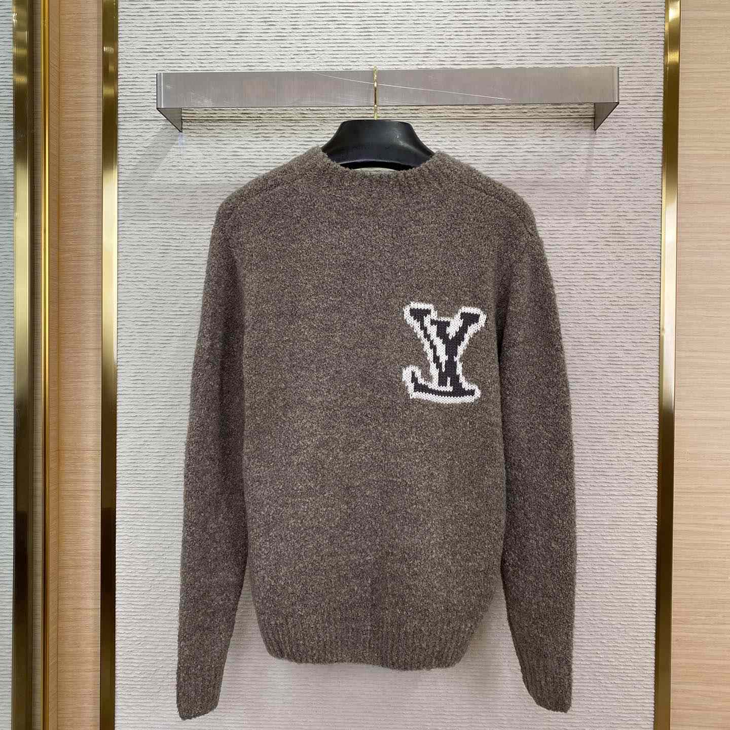 Louis Vuitton Wool Blend Crewneck   - DesignerGu