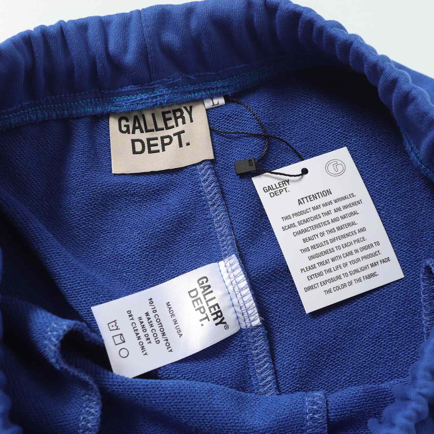 Gallery Dept. Flared Denim-Panelled Logo-Print Cotton-Jersey Sweatpants - DesignerGu