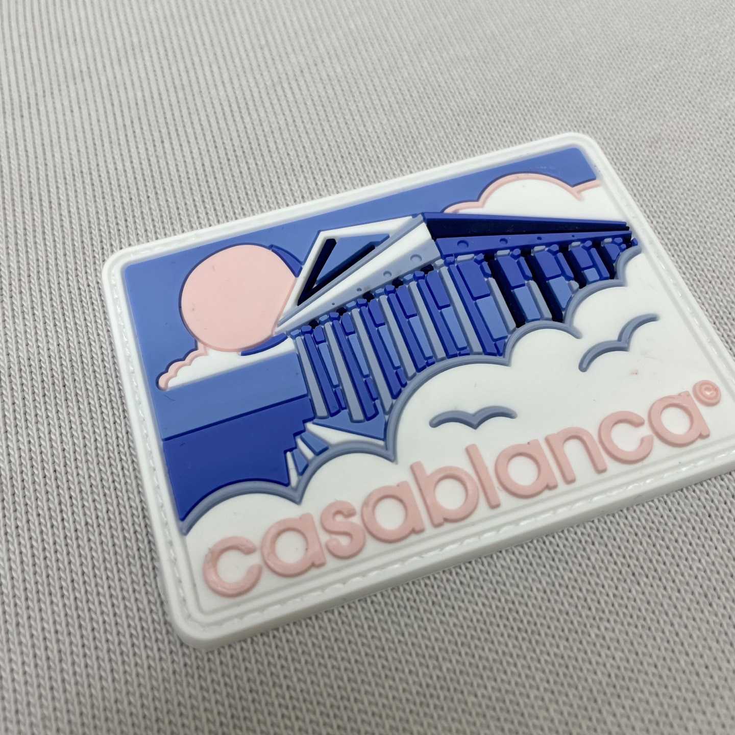 Casablanca Grey Greek Temple Applique Jersey T-Shirt   C977 - 