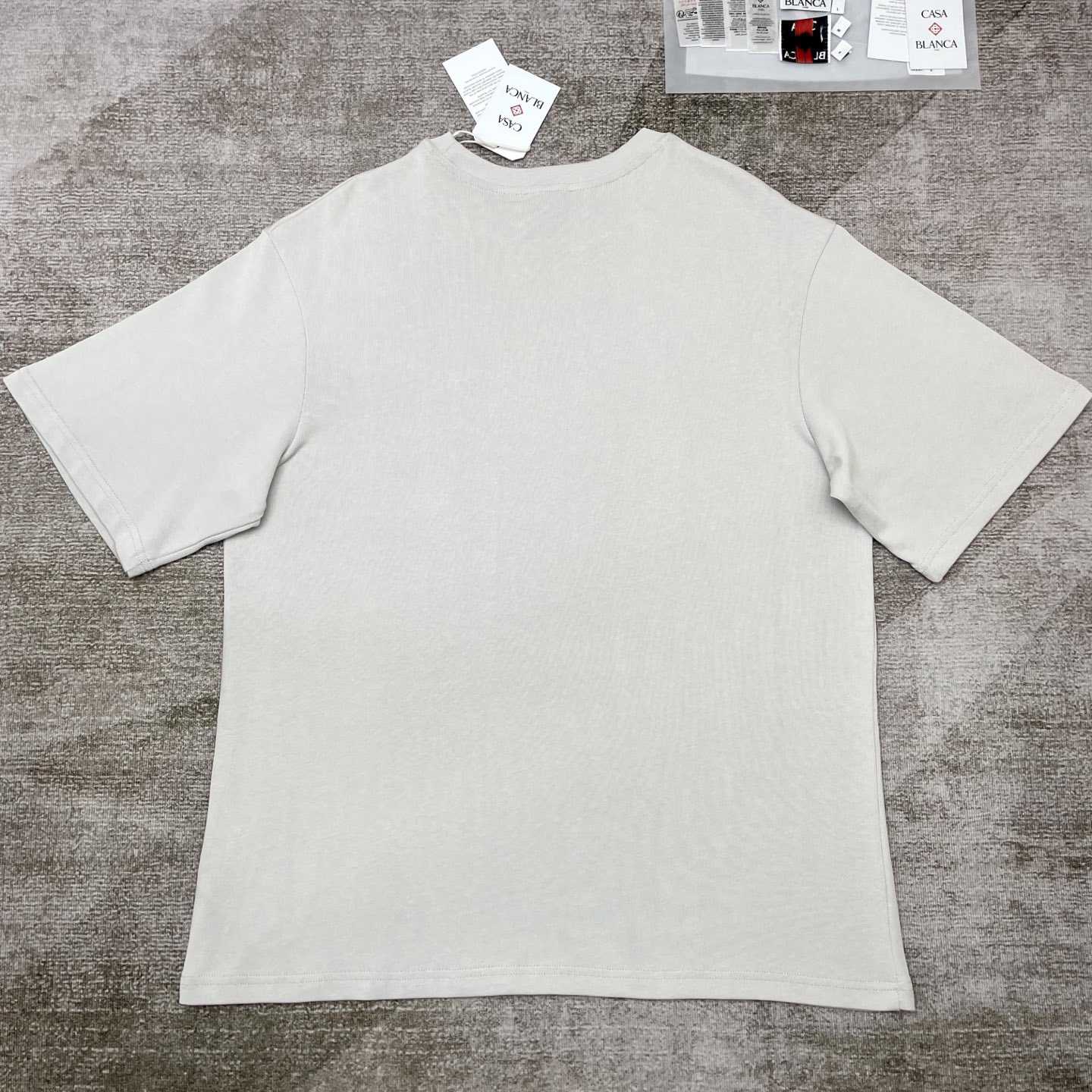 Casablanca Grey Greek Temple Applique Jersey T-Shirt   C977 - 