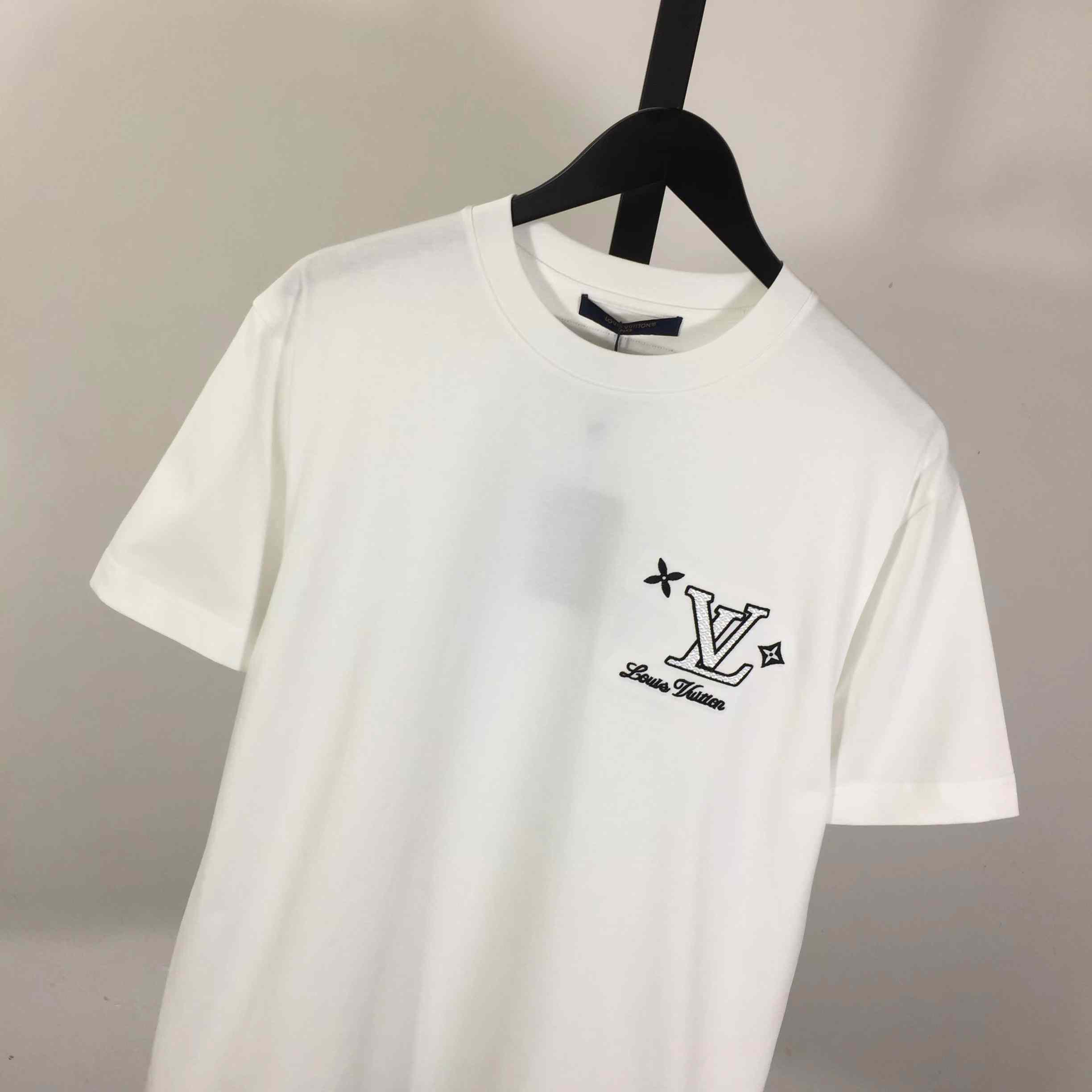 Louis Vuitton Logo Cotton T-Shirt - DesignerGu