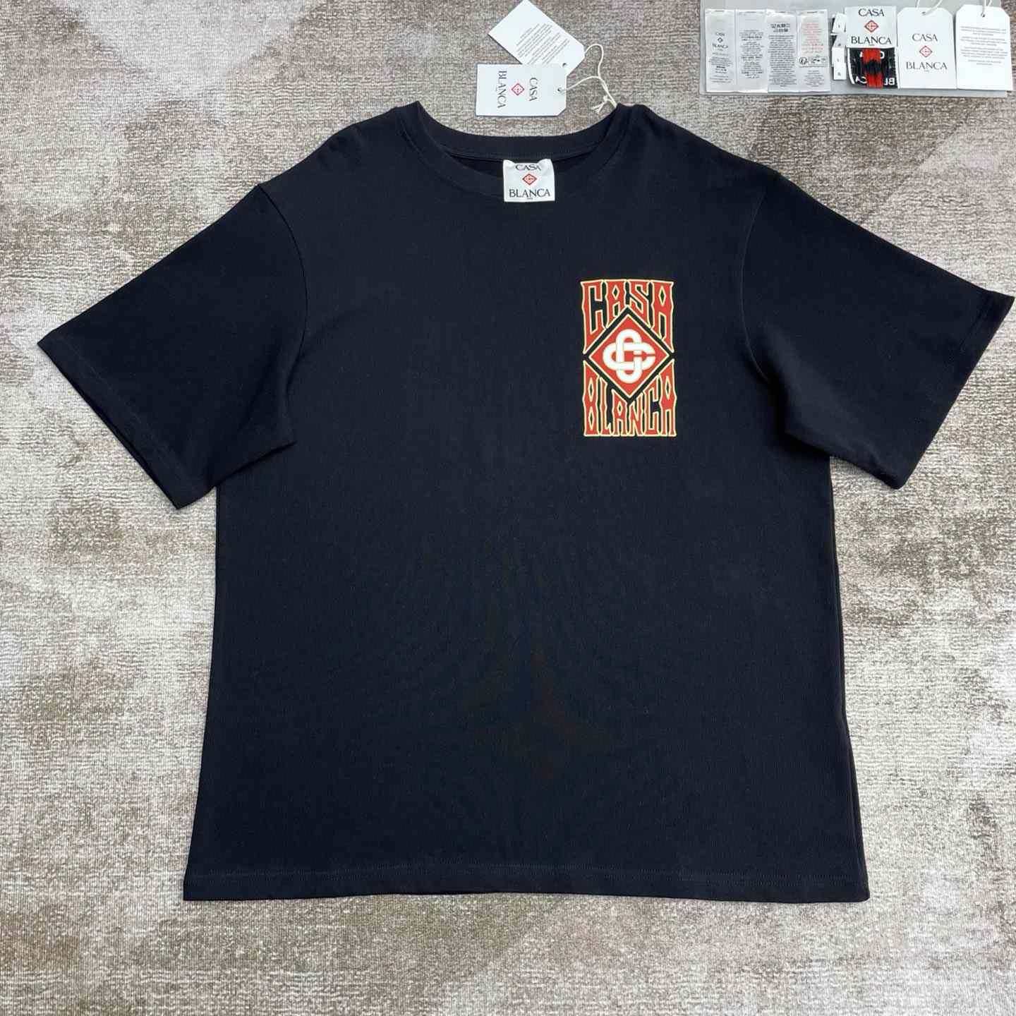 Casablanca Gothic Logo T-Shirt   C976 - DesignerGu