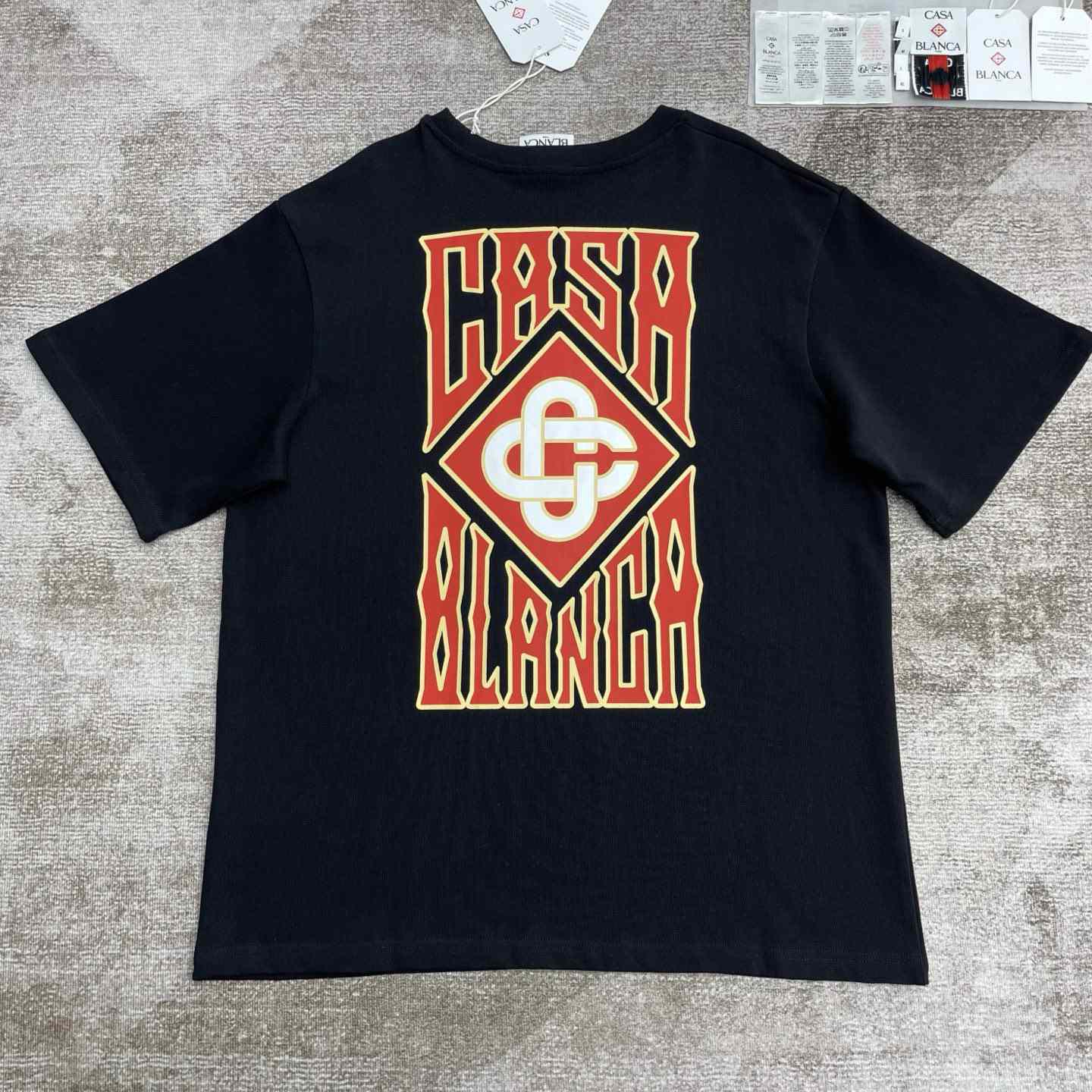 Casablanca Gothic Logo T-Shirt   C976 - DesignerGu